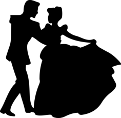 Cinderella 5 Outline Svg File, Free Vectors File